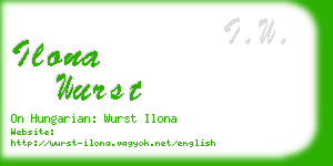 ilona wurst business card